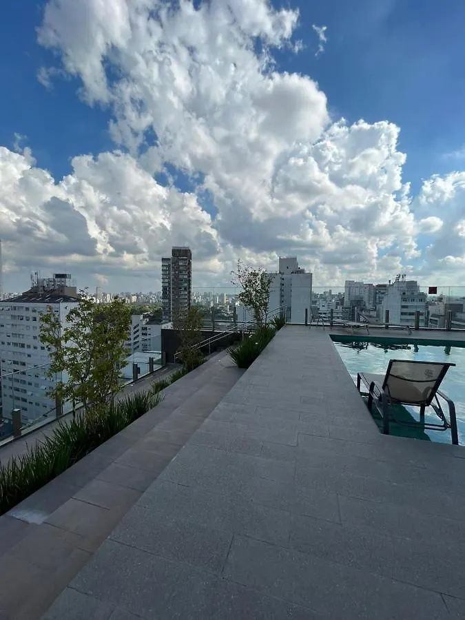 Loft De Luxo Com Varanda E Entrada Ao St Marche Jardins Lejlighed São Paulo